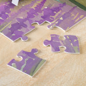 Glacier National Park | Spring Lavender Watercolor Puzzle (Seite)