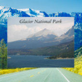 Glacier National Park St. Mary Lake Travel Postkarte