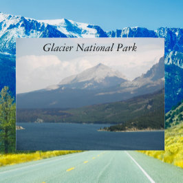 Glacier National Park St. Mary Lake Travel Postkarte