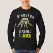 Glacier National Park Stegosaurus Dinosaur Explore T-Shirt (Vorderseite)