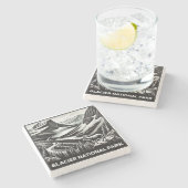 Glacier National Park Steinuntersetzer (Seitenansicht)