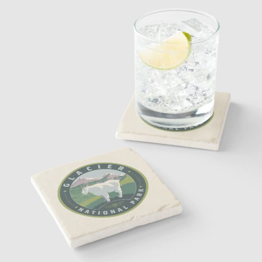 Glacier National Park Steinuntersetzer (Seitenansicht)