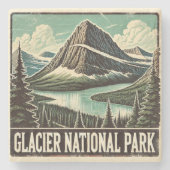 Glacier National Park Steinuntersetzer (Vorderseite)