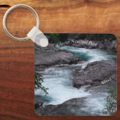 Glacier National Park Stream Foto Schlüsselanhänger (Vorderseite)