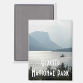 Glacier National Park Travel Foto Magnet (Vorderseite/Rückseite)