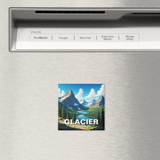 Glacier National Park Travel Magnet (In Situ (Geschirrspüler))