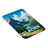 Glacier National Park Travel Magnet (Rechte Seite)