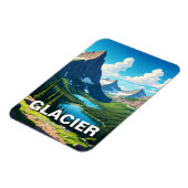 Glacier National Park Travel Magnet (Linke Seite)