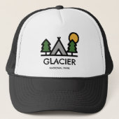 Glacier National Park Truckerkappe (Vorderseite)