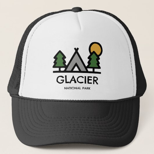 Glacier National Park Truckerkappe (Vorderseite)