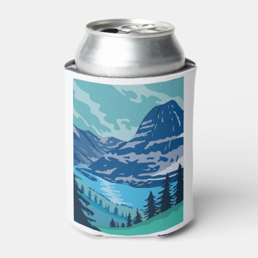 Glacier National Park und Kintla Lake in Montana Dosenkühler (Kanne Vorderseite)