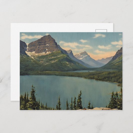 Glacier National Park USA Postcard (1) Postkarte (Vorne/Hinten)
