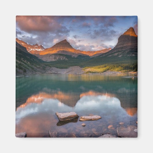 Glacier National Park USA Postcard (Gletscher 6) Magnet (Vorne)