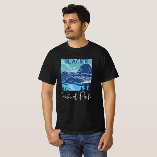 Glacier National Park USA T-Shirt (Vorne ganz)