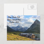 Glacier National Park - Viele Glacier Hotel Postkarte (Vorne/Hinten)
