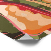 Glacier National Park Vintage Reiseplakat. Poster (Ecke)