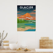 Glacier National Park Vintage Travel Poster (Küche)