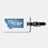 Glacier National Park Wood Gran Gepäckanhänger (Vorderseite horizontal)