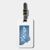 Glacier National Park Wood Gran Gepäckanhänger (Vorderseite vertikal)