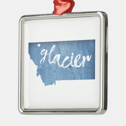 Glacier National Park Wood Gran Ornament Aus Metall (Links)