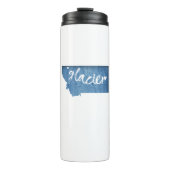 Glacier National Park Wood Gran Thermosbecher (Vorderseite)