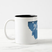 Glacier National Park Wood Gran Zweifarbige Tasse (Links)