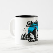Glacier National Park Zweifarbige Tasse (Vorderseite Links)