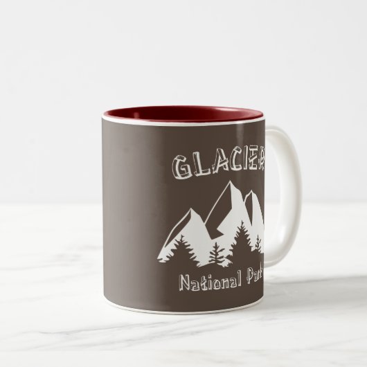 Glacier National Park Zweifarbige Tasse (VorderseiteRechts)