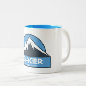 Glacier National Park Zweifarbige Tasse (VorderseiteRechts)