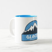 Glacier National Park Zweifarbige Tasse (Vorderseite Links)