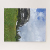 Glacier Nationalpark Berg Wiese Landschaftliches F Puzzle (Horizontal)
