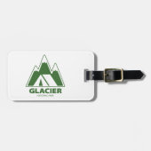 Glacier-Nationalpark Berge Camping Gepäckanhänger (Vorderseite horizontal)