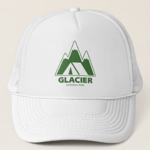 Glacier-Nationalpark Berge Camping Truckerkappe