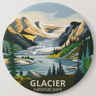 Glacier-Nationalpark Button