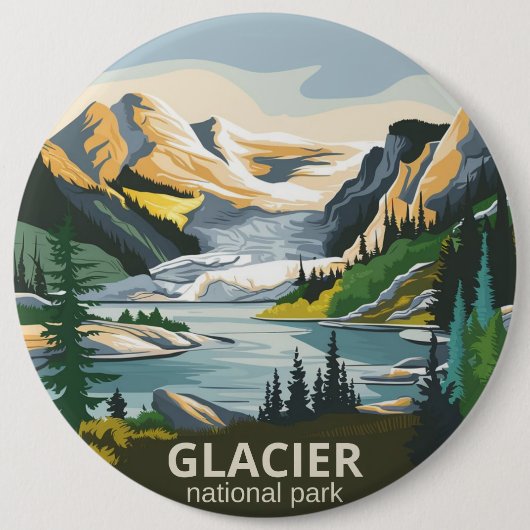 Glacier-Nationalpark Button (Vorderseite)
