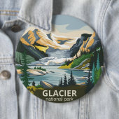 Glacier-Nationalpark Button (Beispiel)