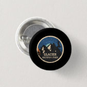 Glacier-Nationalpark Button (Vorne & Hinten)