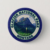 Glacier Nationalpark Button (Vorderseite)