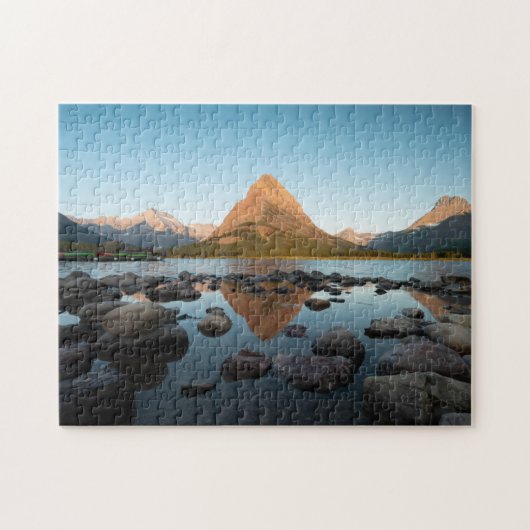 Glacier Nationalpark des Mountainsee-| Puzzle (Horizontal)