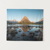 Glacier Nationalpark des Mountainsee-| Wandteppich (Vorderseite (Horizontal))