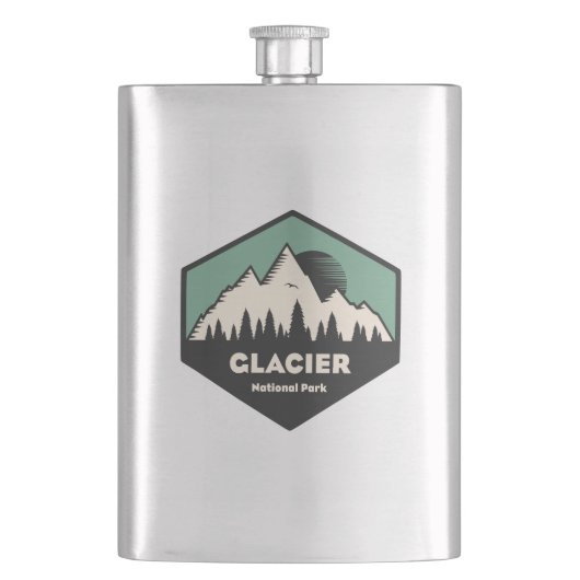 Glacier-Nationalpark Flachmann (Vorderseite)