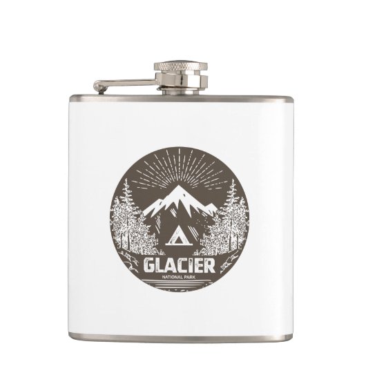 Glacier-Nationalpark Flachmann (Vorderseite)