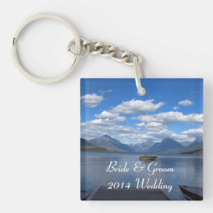 Glacier Nationalpark fotografie Hochzeit Schlüsselanhänger