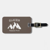 Glacier-Nationalpark Gepäckanhänger (Vorderseite horizontal)
