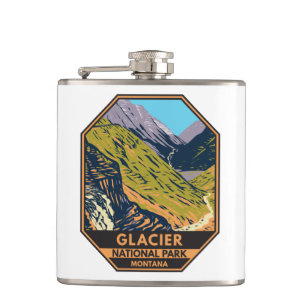 Glacier-Nationalpark Going-to-the-Sun-Straße Flachmann