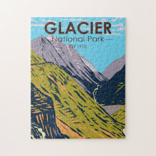 Glacier-Nationalpark Going-to-the-Sun-Straße Puzzle