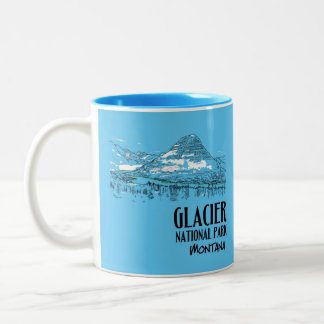Glacier-Nationalpark Hidden Lake Montana Zweifarbige Tasse