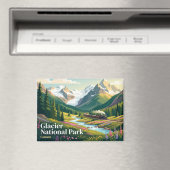Glacier-Nationalpark Kanada Magnet (In Situ (Geschirrspüler))