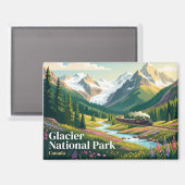 Glacier-Nationalpark Kanada Magnet (Vorderseite/Rückseite)