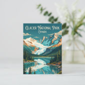 Glacier-Nationalpark Kanada Postkarte (Stehend Vorderseite)